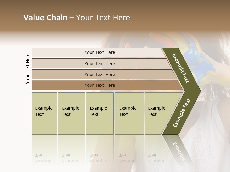 A Little Girl Holding Her Hands Up To Her Face PowerPoint Template
