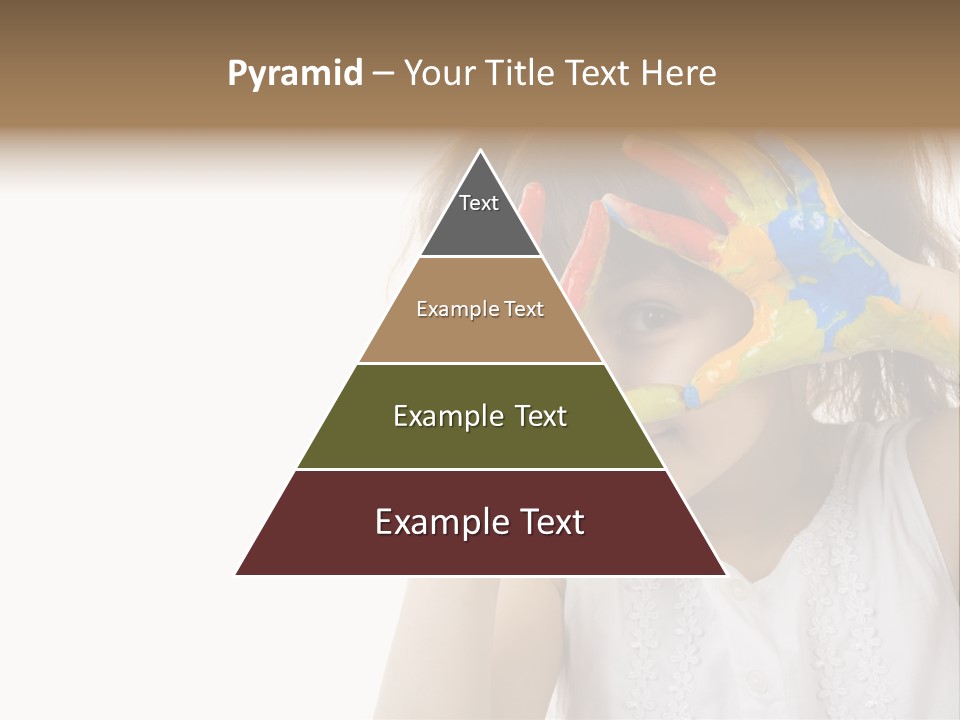 A Little Girl Holding Her Hands Up To Her Face PowerPoint Template