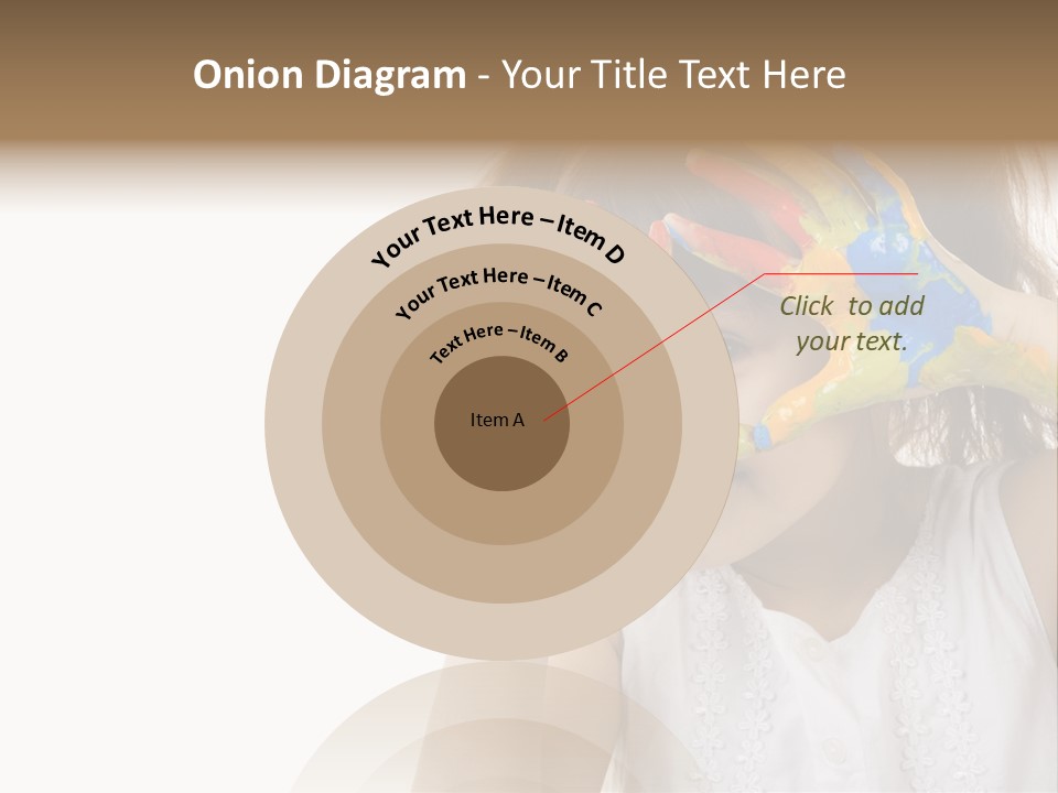 A Little Girl Holding Her Hands Up To Her Face PowerPoint Template