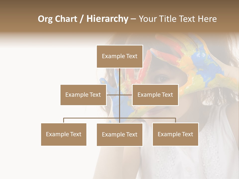A Little Girl Holding Her Hands Up To Her Face PowerPoint Template