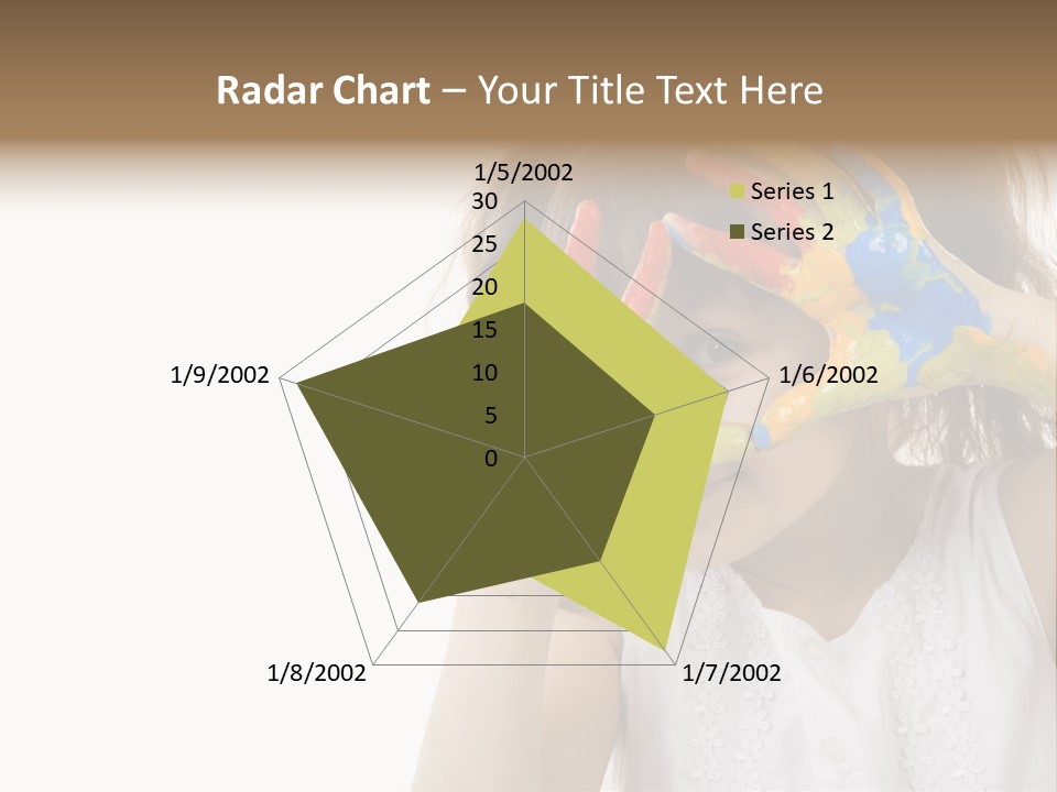 A Little Girl Holding Her Hands Up To Her Face PowerPoint Template