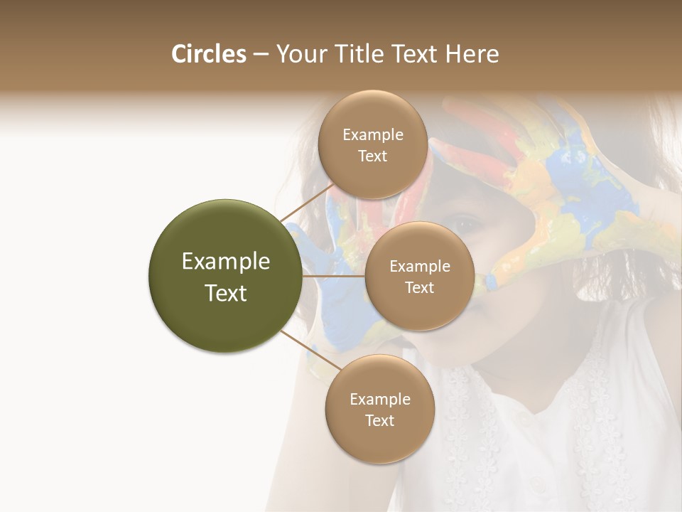 A Little Girl Holding Her Hands Up To Her Face PowerPoint Template