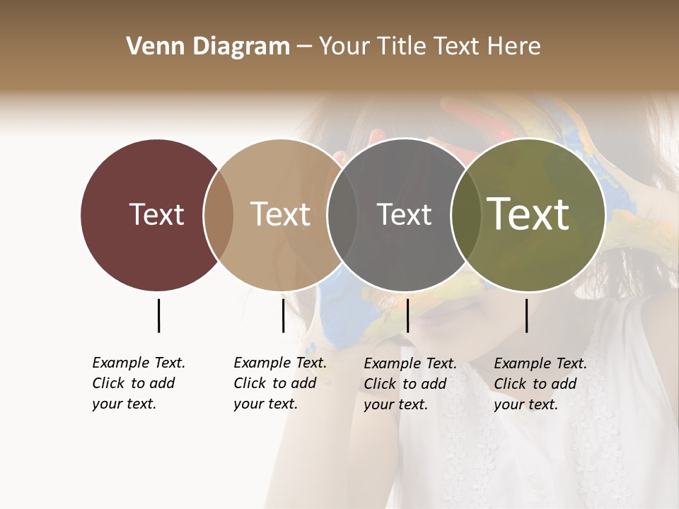 A Little Girl Holding Her Hands Up To Her Face PowerPoint Template