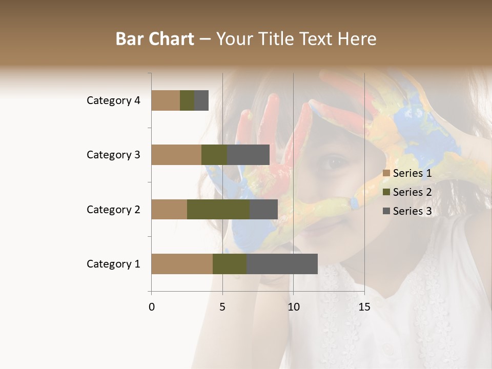 A Little Girl Holding Her Hands Up To Her Face PowerPoint Template