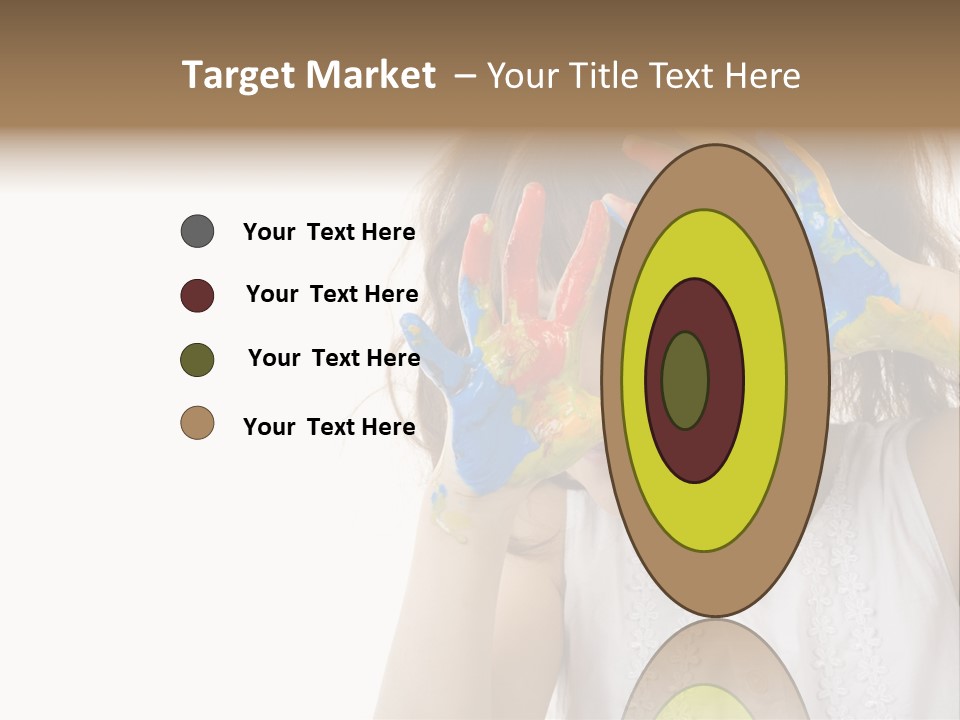 A Little Girl Holding Her Hands Up To Her Face PowerPoint Template