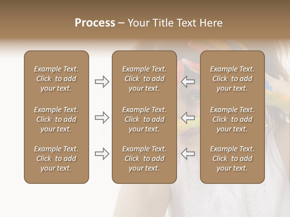 A Little Girl Holding Her Hands Up To Her Face PowerPoint Template
