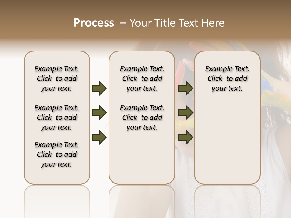 A Little Girl Holding Her Hands Up To Her Face PowerPoint Template