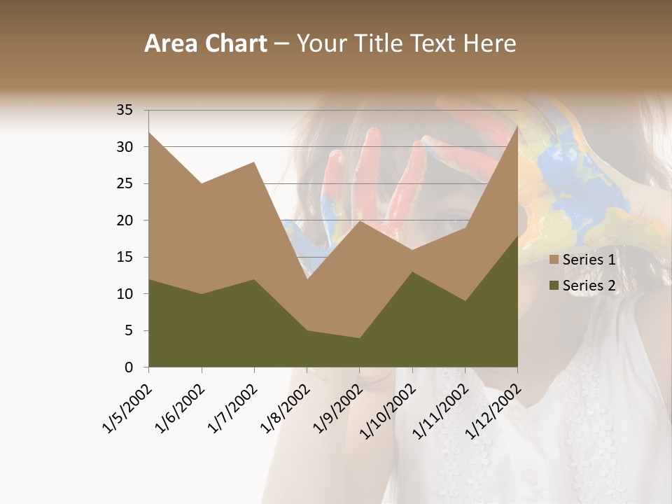 A Little Girl Holding Her Hands Up To Her Face PowerPoint Template