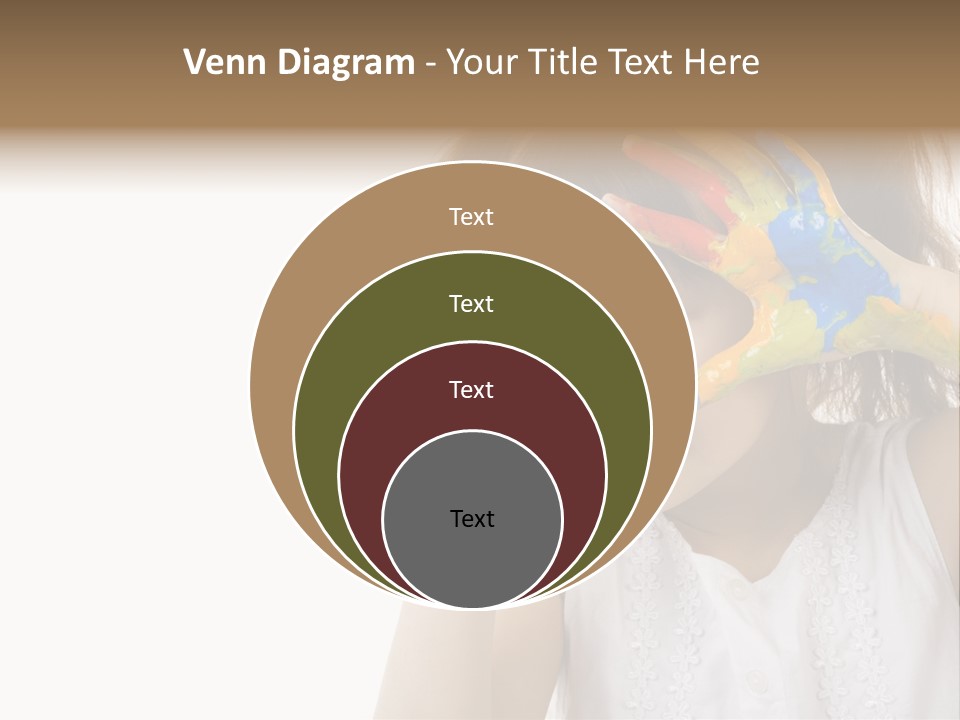 A Little Girl Holding Her Hands Up To Her Face PowerPoint Template