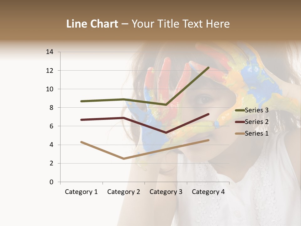 A Little Girl Holding Her Hands Up To Her Face PowerPoint Template