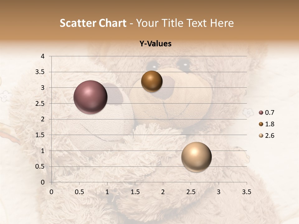 A Teddy Bear Hugging Another Teddy Bear On A Bed PowerPoint Template