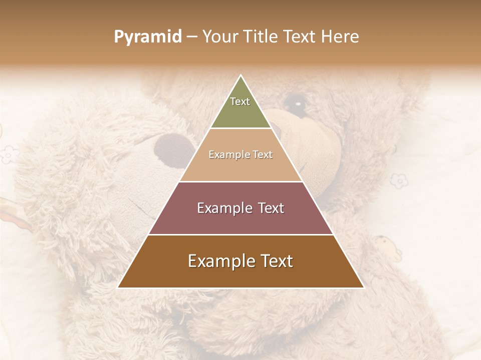 A Teddy Bear Hugging Another Teddy Bear On A Bed PowerPoint Template
