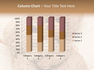 A Teddy Bear Hugging Another Teddy Bear On A Bed PowerPoint Template