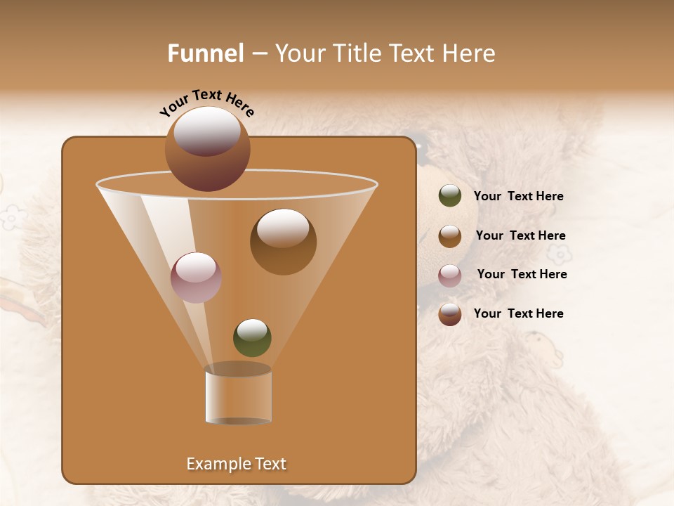 A Teddy Bear Hugging Another Teddy Bear On A Bed PowerPoint Template