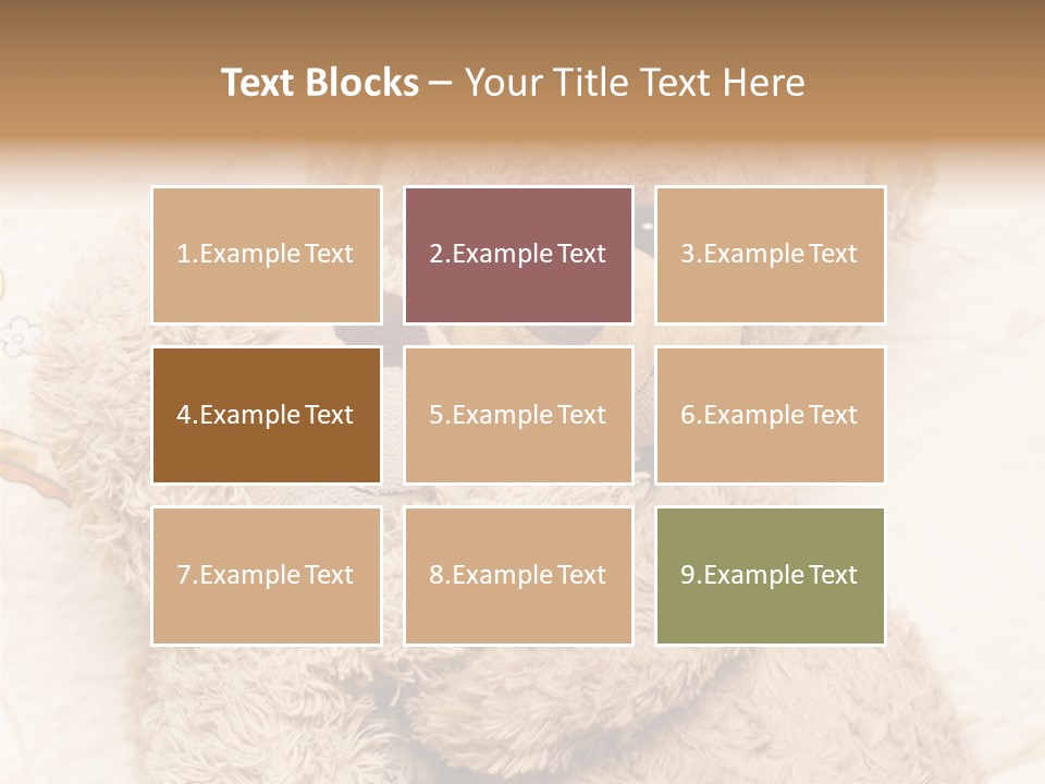 A Teddy Bear Hugging Another Teddy Bear On A Bed PowerPoint Template