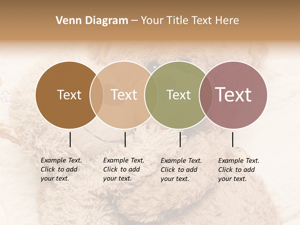 A Teddy Bear Hugging Another Teddy Bear On A Bed PowerPoint Template