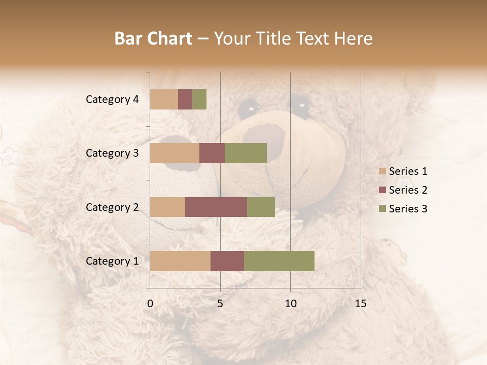 A Teddy Bear Hugging Another Teddy Bear On A Bed PowerPoint Template