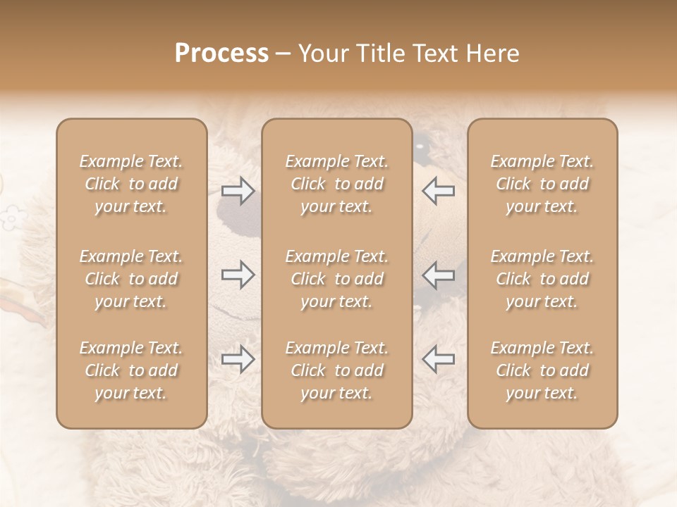 A Teddy Bear Hugging Another Teddy Bear On A Bed PowerPoint Template