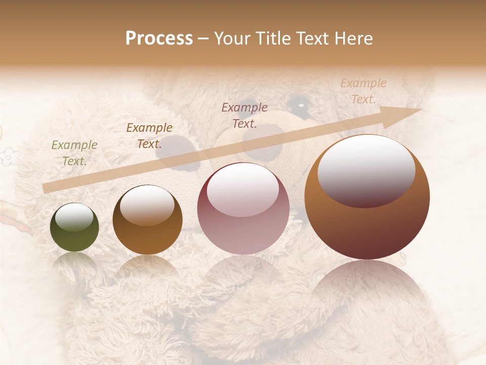 A Teddy Bear Hugging Another Teddy Bear On A Bed PowerPoint Template