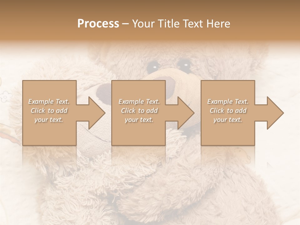 A Teddy Bear Hugging Another Teddy Bear On A Bed PowerPoint Template