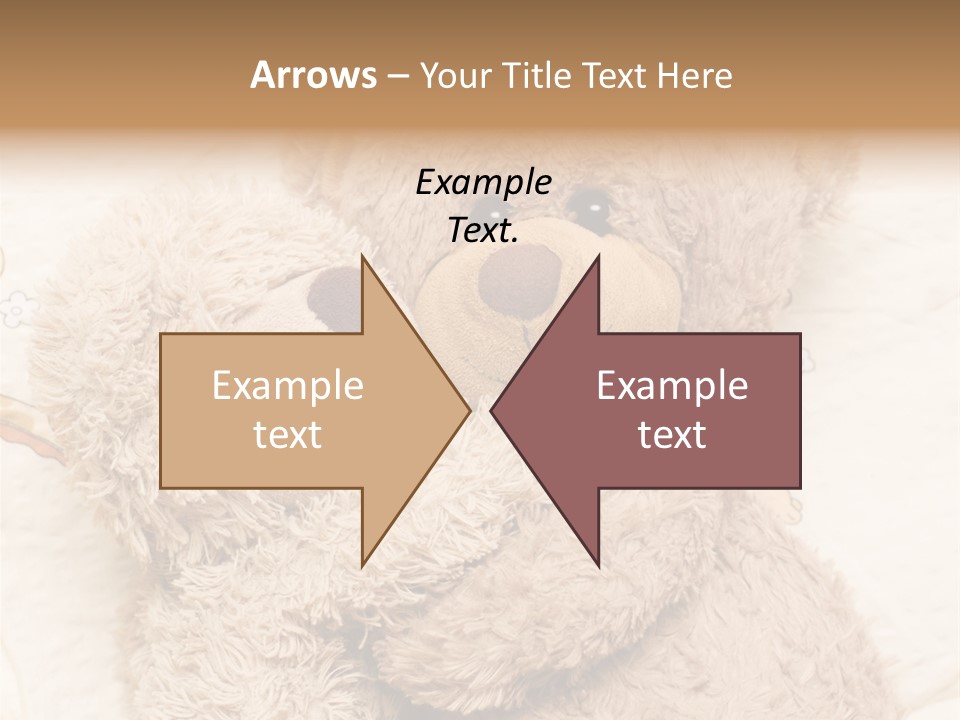 A Teddy Bear Hugging Another Teddy Bear On A Bed PowerPoint Template