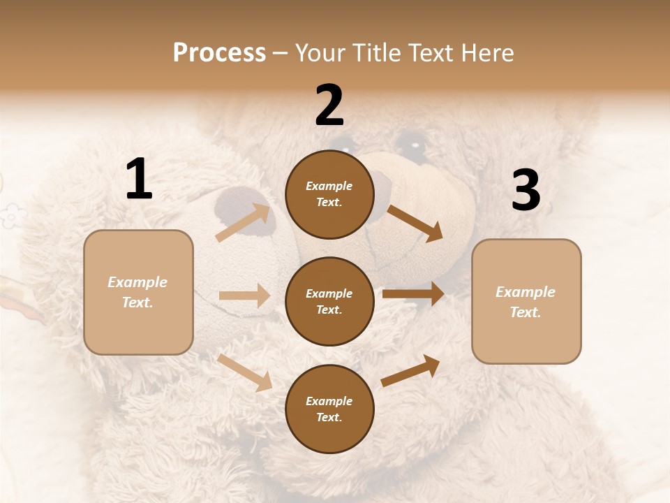 A Teddy Bear Hugging Another Teddy Bear On A Bed PowerPoint Template