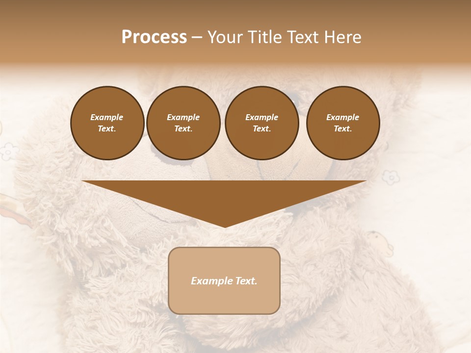 A Teddy Bear Hugging Another Teddy Bear On A Bed PowerPoint Template