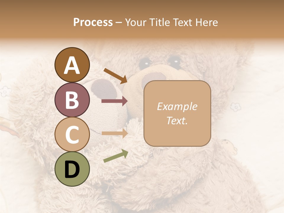 A Teddy Bear Hugging Another Teddy Bear On A Bed PowerPoint Template