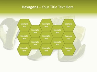 Cutted Lime And Its Rind Cutout In Spiral Form PowerPoint Template