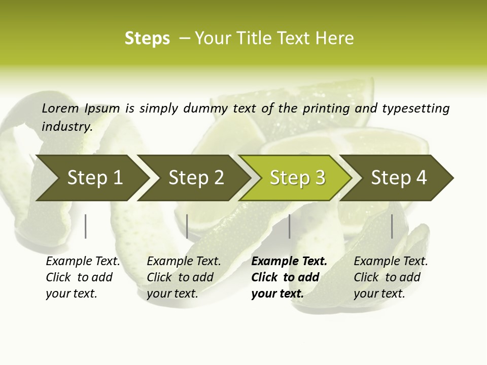 Cutted Lime And Its Rind Cutout In Spiral Form PowerPoint Template