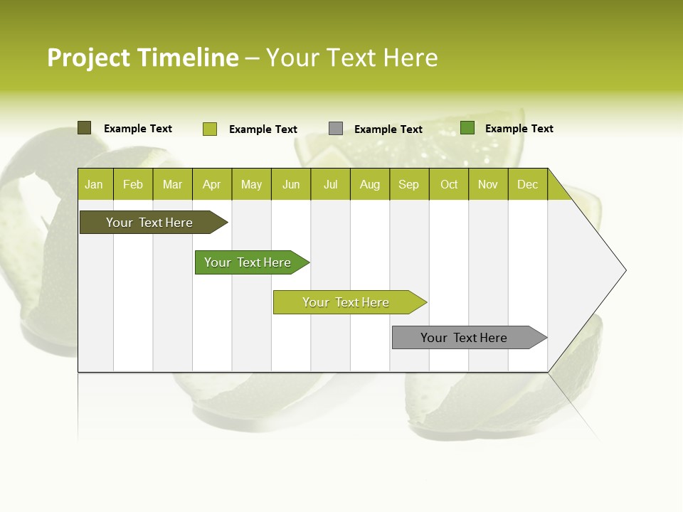 Cutted Lime And Its Rind Cutout In Spiral Form PowerPoint Template
