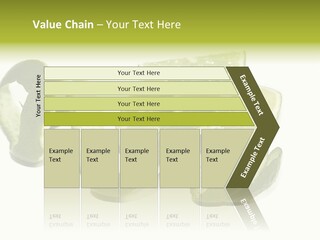 Cutted Lime And Its Rind Cutout In Spiral Form PowerPoint Template