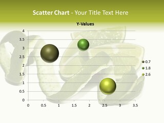 Cutted Lime And Its Rind Cutout In Spiral Form PowerPoint Template