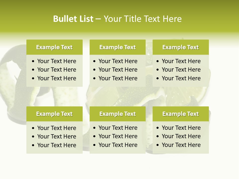 Cutted Lime And Its Rind Cutout In Spiral Form PowerPoint Template