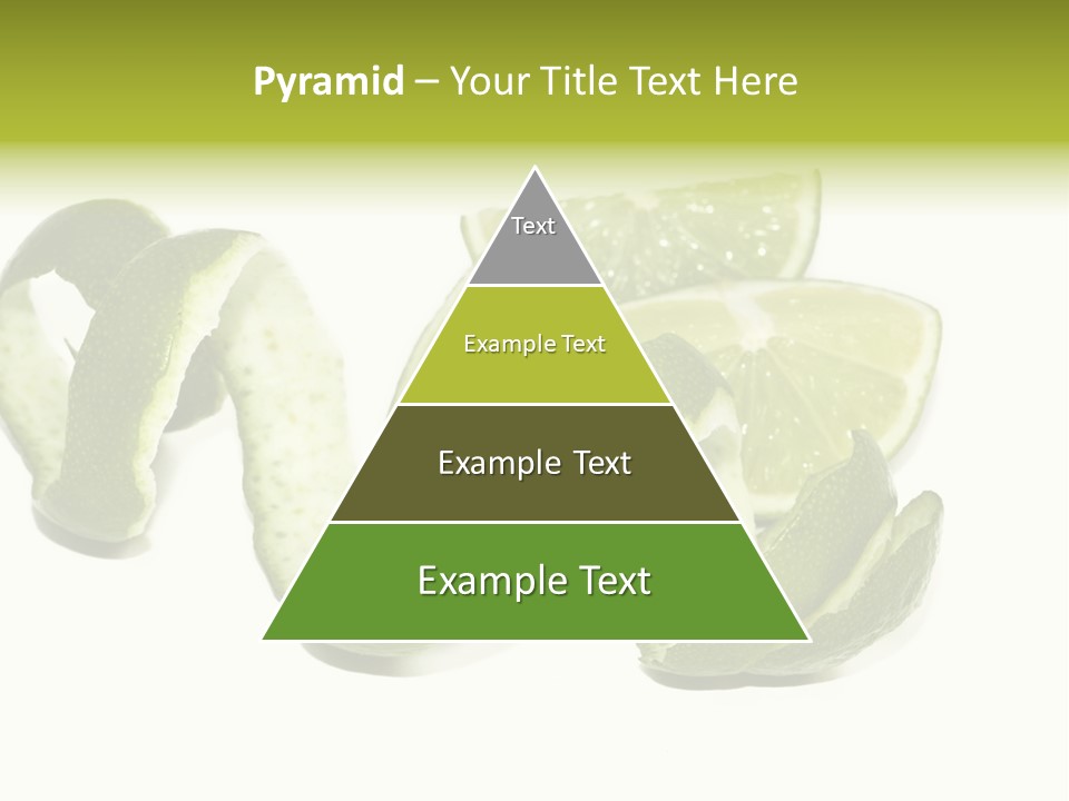 Cutted Lime And Its Rind Cutout In Spiral Form PowerPoint Template