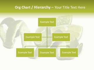 Cutted Lime And Its Rind Cutout In Spiral Form PowerPoint Template