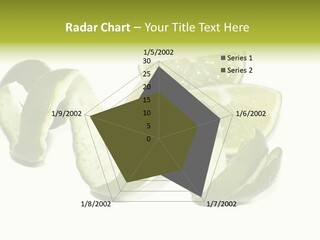 Cutted Lime And Its Rind Cutout In Spiral Form PowerPoint Template