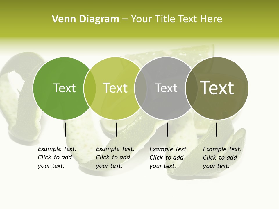 Cutted Lime And Its Rind Cutout In Spiral Form PowerPoint Template