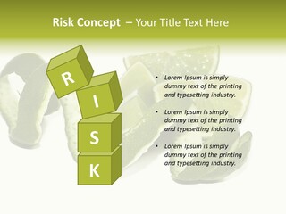 Cutted Lime And Its Rind Cutout In Spiral Form PowerPoint Template