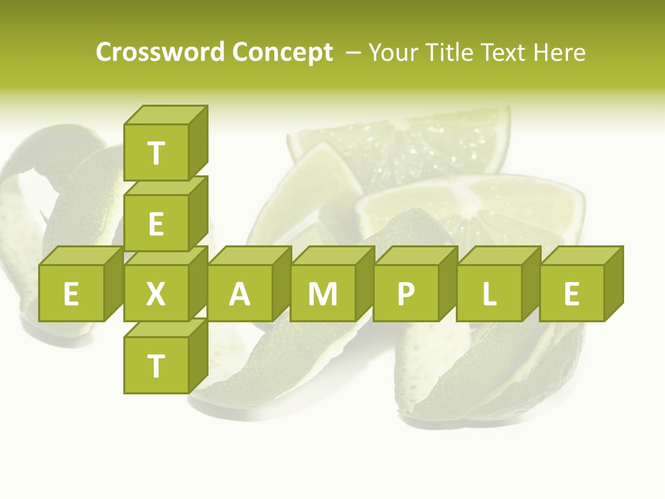 Cutted Lime And Its Rind Cutout In Spiral Form PowerPoint Template