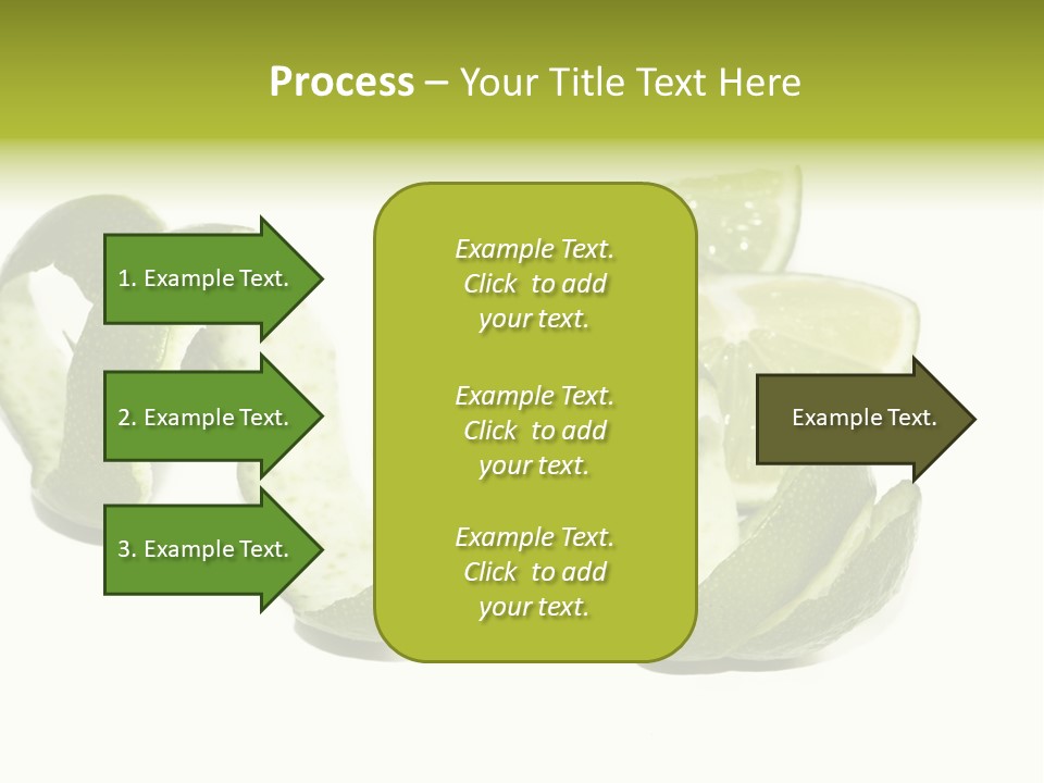 Cutted Lime And Its Rind Cutout In Spiral Form PowerPoint Template