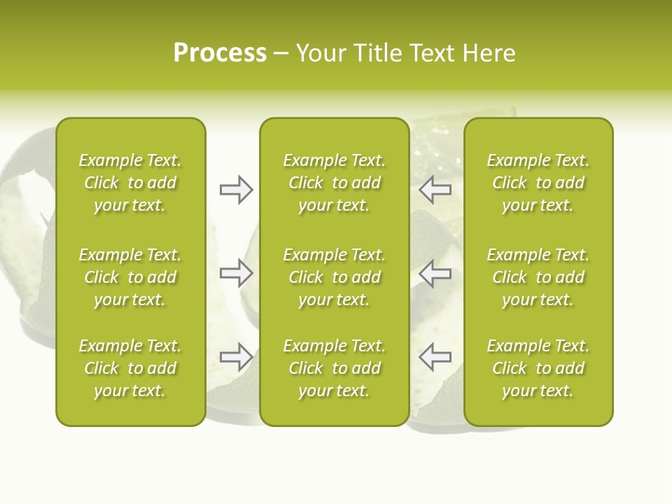 Cutted Lime And Its Rind Cutout In Spiral Form PowerPoint Template