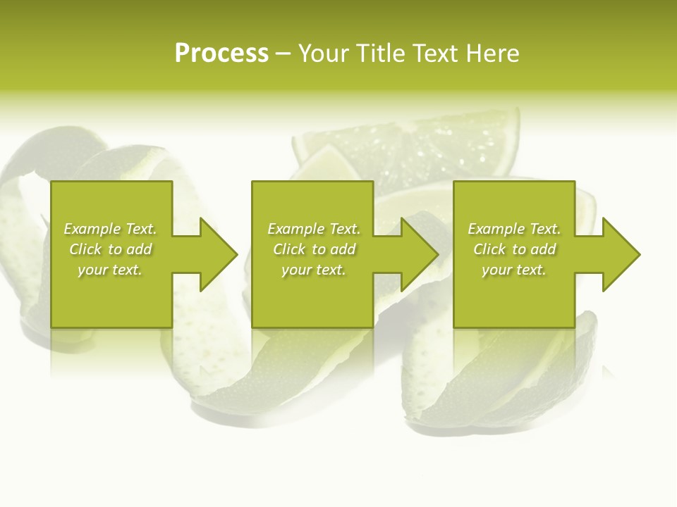 Cutted Lime And Its Rind Cutout In Spiral Form PowerPoint Template