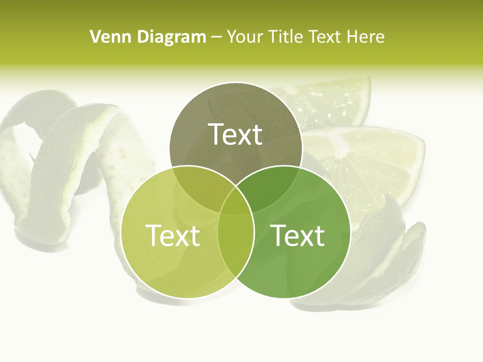Cutted Lime And Its Rind Cutout In Spiral Form PowerPoint Template