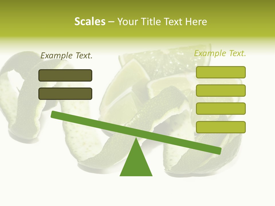 Cutted Lime And Its Rind Cutout In Spiral Form PowerPoint Template