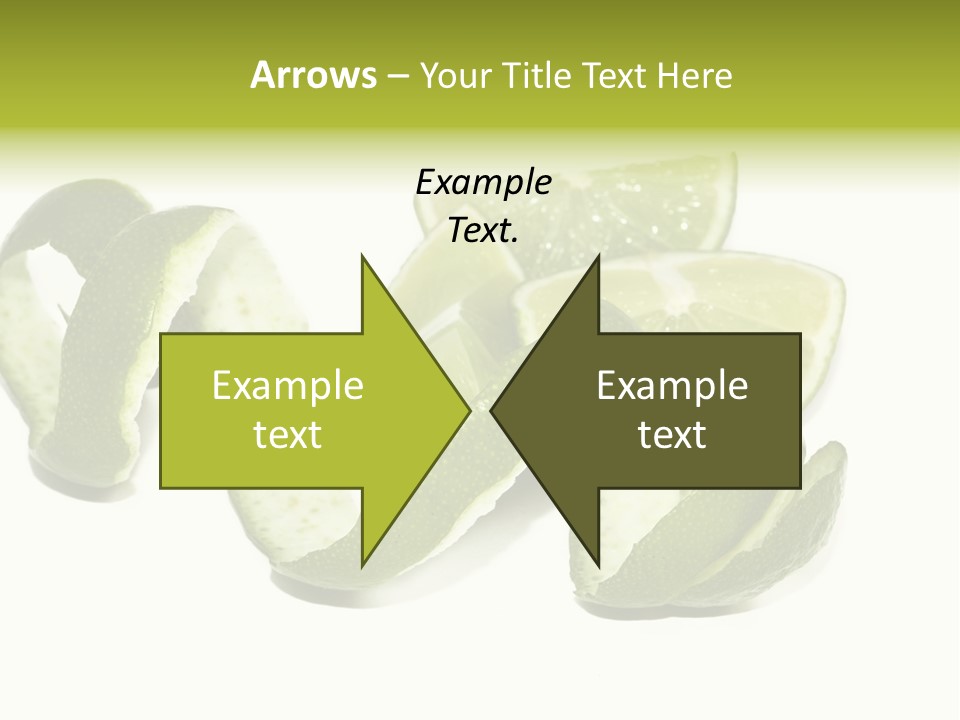 Cutted Lime And Its Rind Cutout In Spiral Form PowerPoint Template
