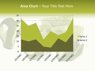 Cutted Lime And Its Rind Cutout In Spiral Form PowerPoint Template