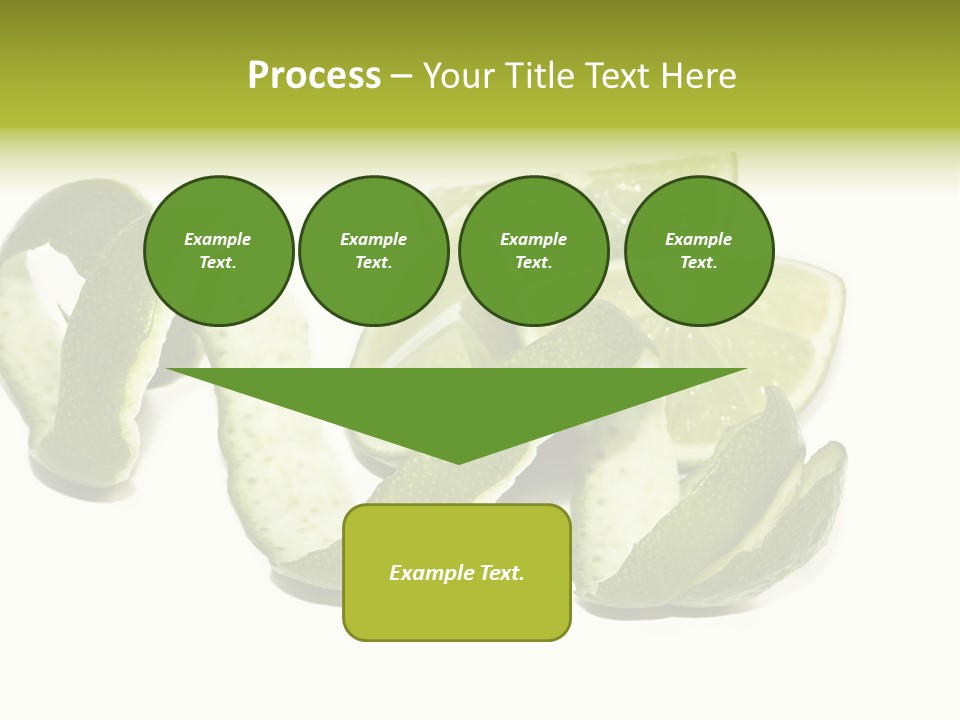 Cutted Lime And Its Rind Cutout In Spiral Form PowerPoint Template