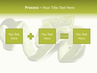 Cutted Lime And Its Rind Cutout In Spiral Form PowerPoint Template