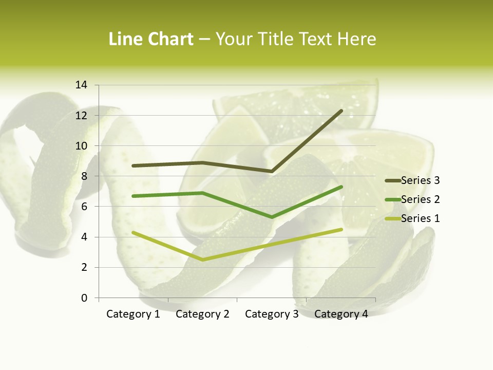 Cutted Lime And Its Rind Cutout In Spiral Form PowerPoint Template